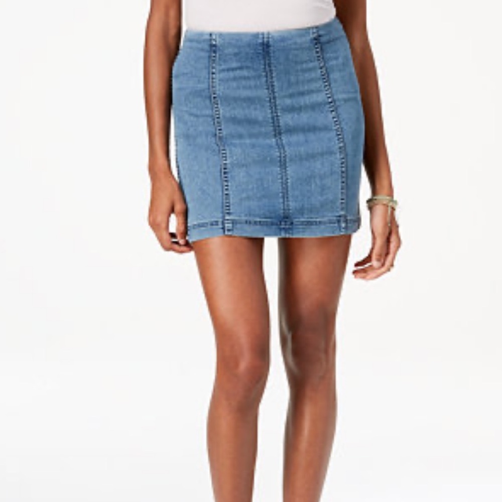 Free People Modern Femme Denim Mini Skirt Size 0